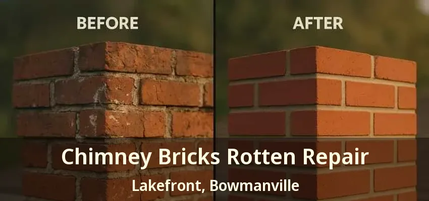 Chimney Bricks Rotten Repair Lakefront, Bowmanville - ON