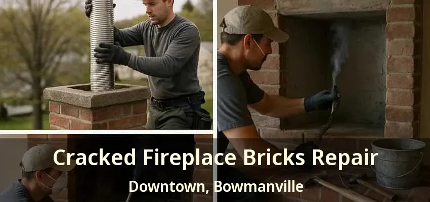 Cracked Fireplace Bricks Repair Downtown, Bowmanville - ON