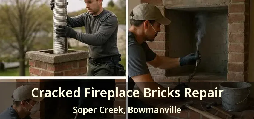 Cracked Fireplace Bricks Repair Soper Creek, Bowmanville - ON