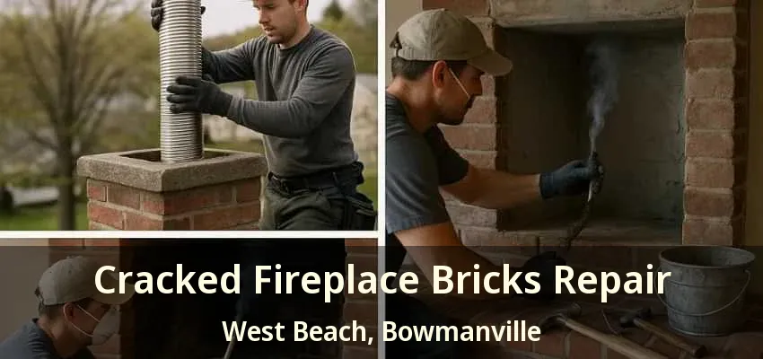 Cracked Fireplace Bricks Repair West Beach, Bowmanville - ON