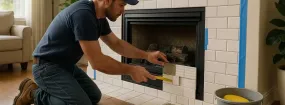 Repairing Cracked Fireplace Tiles Bowmanville